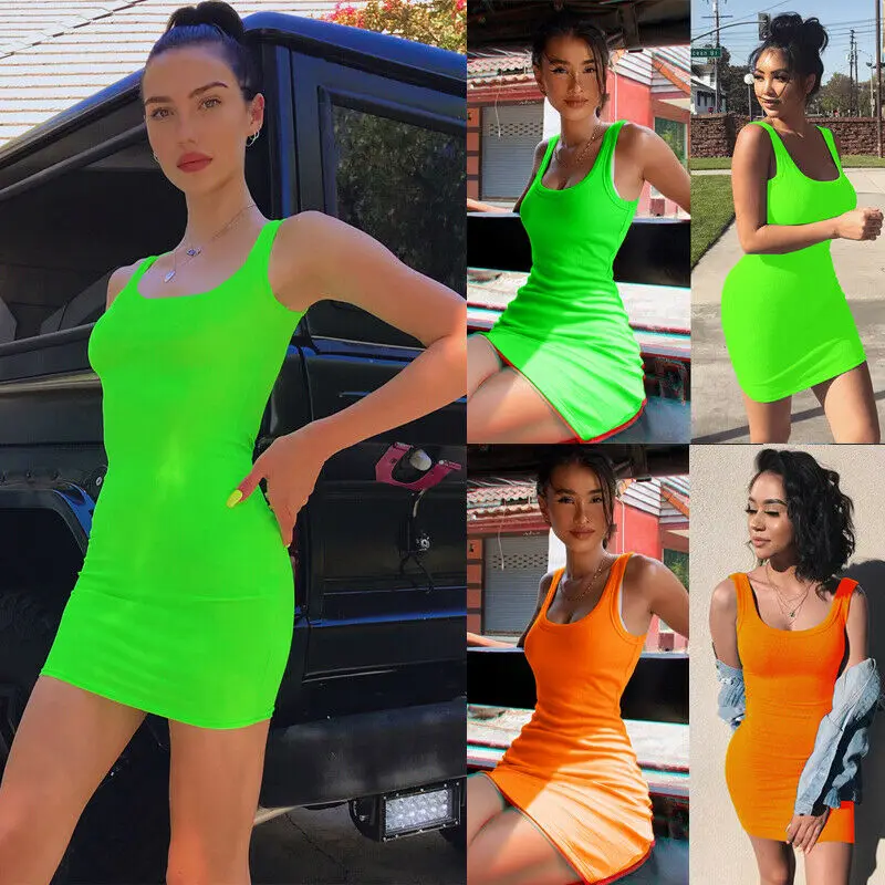 

Women Summer Boho Casual Stretch Vest Long Length Solid Holiday Beach Bodycon Sexy Tank 2019 New