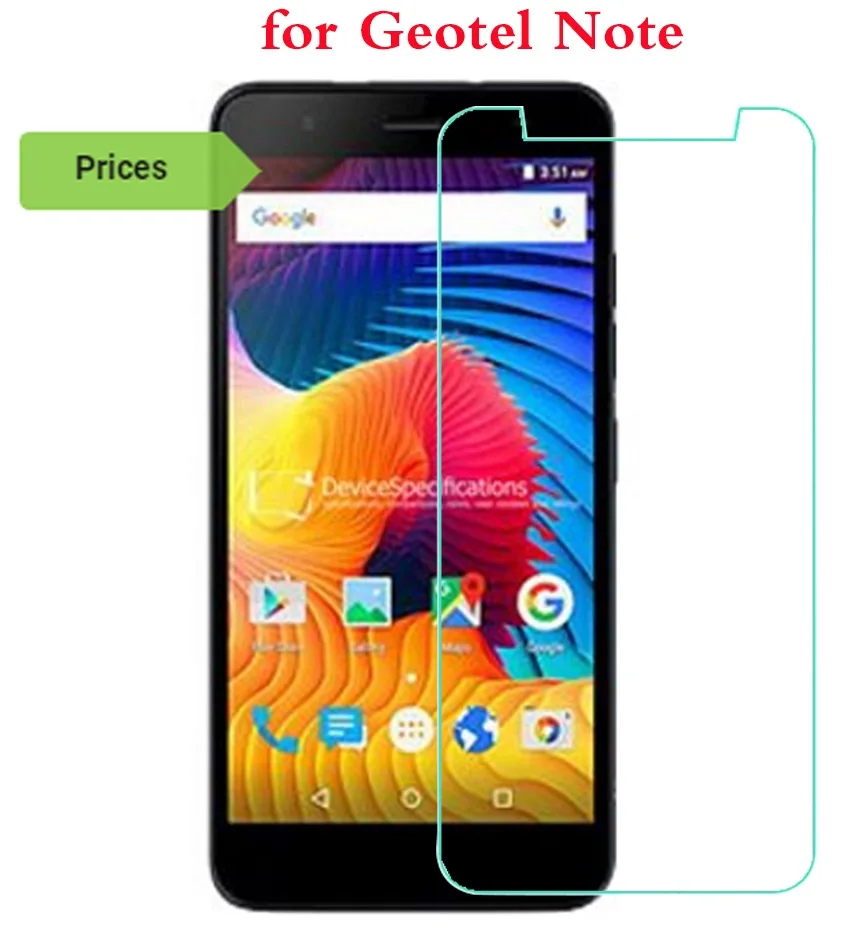 Smartphone Tempered Glass 9H Explosion-proof Protective Film Screen Protector phone for Geotel Note 5.5