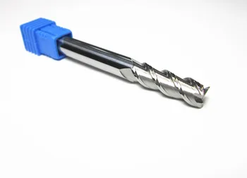 

for aluminmun 10PCS 8MM long shank tungsten carbide end mill uncoated HRC45 lenghth 75mm milling cutter 3 flutes Freeship