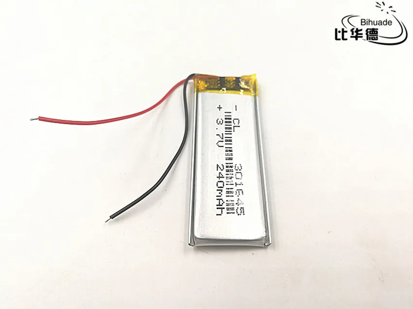 10 шт 3,7 V, 240 mAH, 301645 полимерный литий-ионный/литий-ионный аккумулятор для игрушки, POWER BANK, gps, mp3, mp4, мобильный телефон, динамик