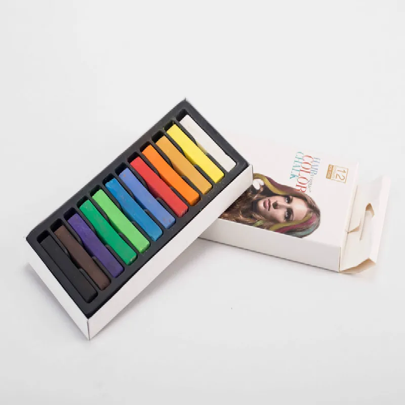 Горячая 24 Цвета модные волосы мелки-карандаши нетоксичные мягких пастельных набор временная краска для цветной мелок набор «сделай сам» для Красота волос Стиль