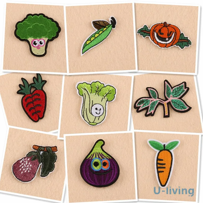 Buy 1Pcs Mix Vegetable Patches for Clothing Iron on