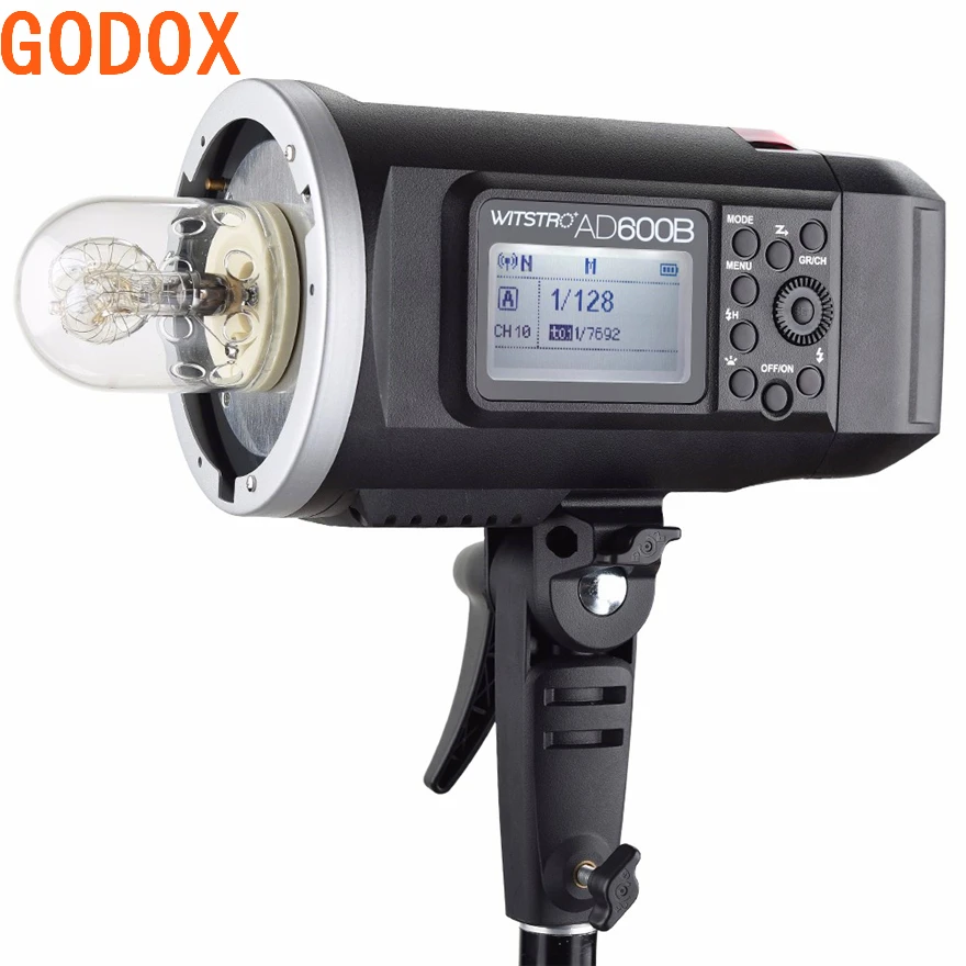 

Godox AD600B 600Ws TTL HSS GN87 Bowens Mount All-in-One Powerful Outdoor Flash with 2.4G X System Build-in 8700mAh Battery