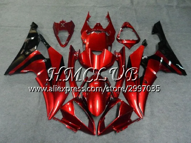 Инъекций для YAMAHA YZF R 6 R6 2008 2009 2010 2011 2012 17HC. 0 YZF 600 YZF-R6 YZF600 YZFR6 08 09 10 11 12 обтекатель синий белый - Цвет: No. 4