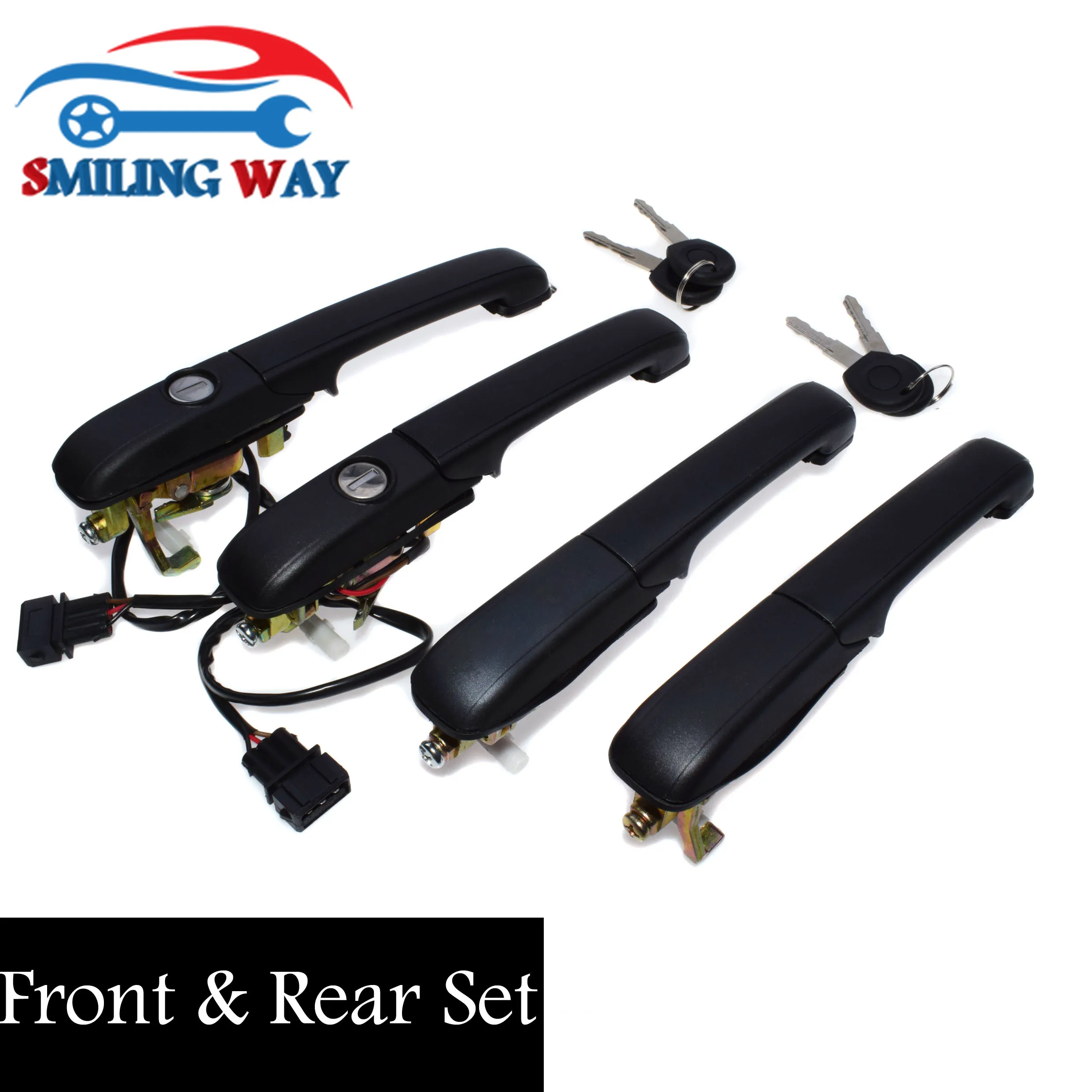 

SMILING WAY# Outside Door Handle For VW Passat & Passat Variant 1990 1992 1993 1994 1995 1996 1997 Front Rear Left Right Set