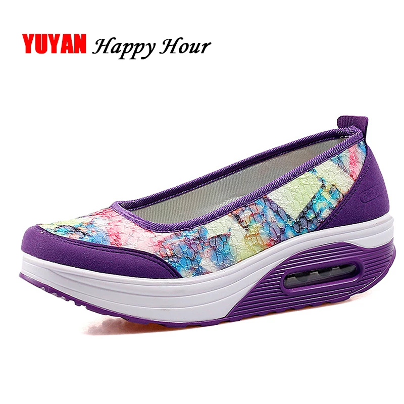 

New 2019 Fashion Sneakers Women Flat Platform Shoes Women's Sneakers Ladies Height Increasing Shoes Plus Size 42 ZH2650