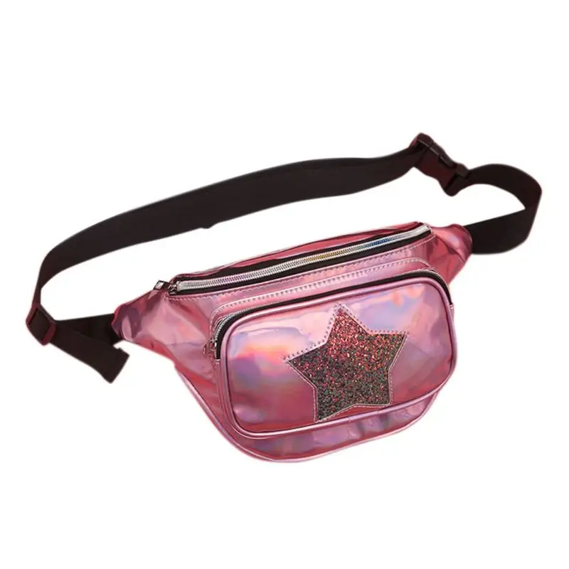 

Women Fashion Holographic Fanny Pack Phone Pouch Waist Bag Hip Purse Travel Bags