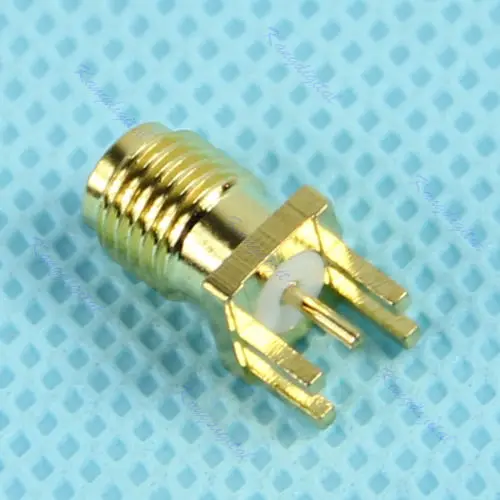 

OOTDTY Edge Mount PCB Board Receptacle RP SMA Male Jack Connector Adapter