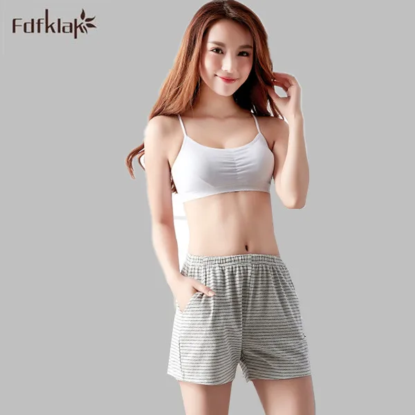 Women's Sleep Bottoms Pajamas Pants Ladies Underwear Trousers Striped Summer Women Lounge Pants