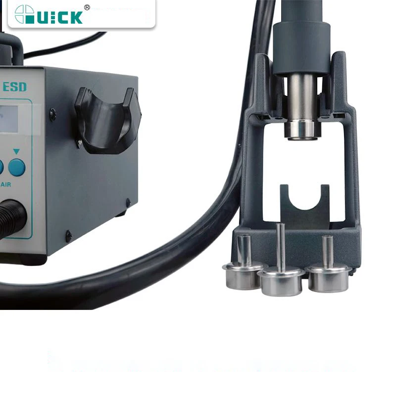 QUICK 712 2 In 1 Soldering station 861DW Hot Air Gun 1000W+203H Soldering Iron 90W Dual Digital Display Temperature Adjustable