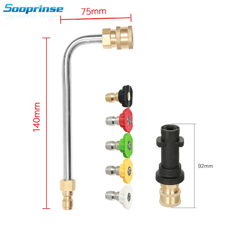 Lavadora de Alta Lavagem do Carro Líquido de Limpeza Calha de Fixação para Lance e wand Connect para Karcher Acessórios do Carro Auto Pressão da da 1 e 4 Quick k 6 Auto lavagem de carro alta pressão arruela