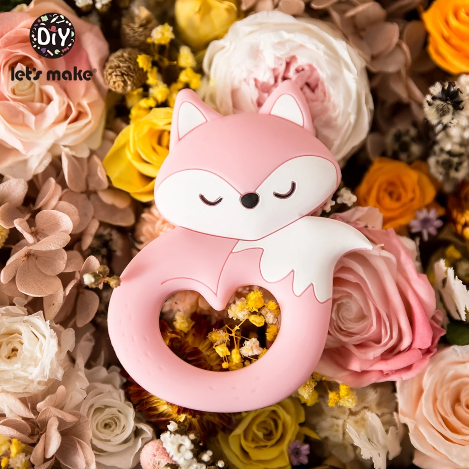 Fazer dos Desenhos Brinquedos para Chupeta Corrente com Berço Mordedor do Bebê Letmake Animados Silicone Bebê Mordedor Encantos Faça Você Mesmo Cama Móvel Pendurado Chocalho s 5 pc 23 Mordedores p bebê