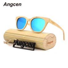 New fashion Products Men Women Glass Bamboo Sunglasses au Retro Vintage Wood Lens Wooden Frame Handmade