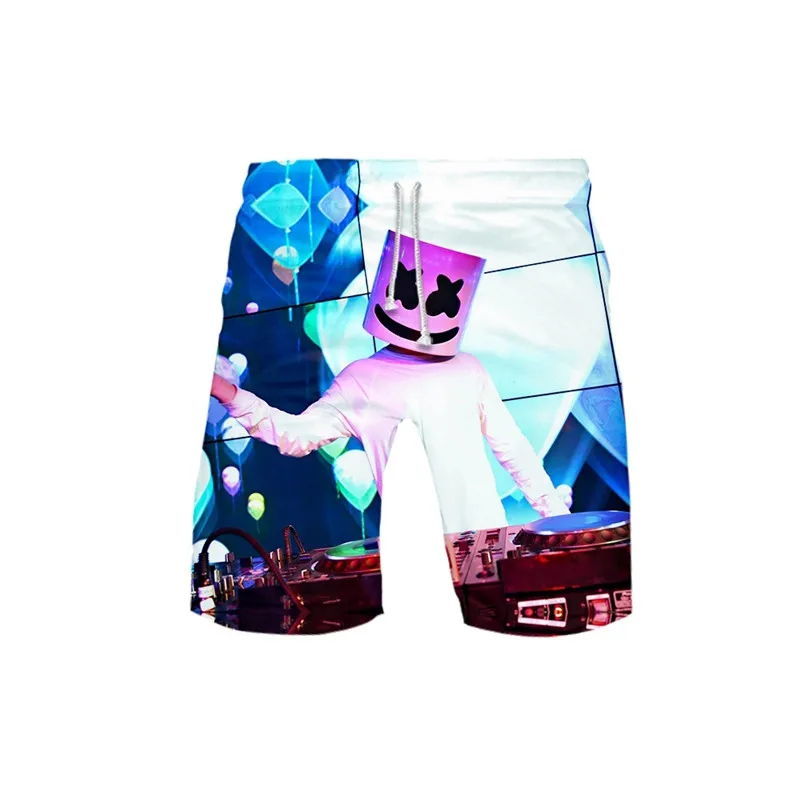 Новый DJ Marshmellow мальчик пляжные шорты игра битва Royale Косплей костюмы Peely