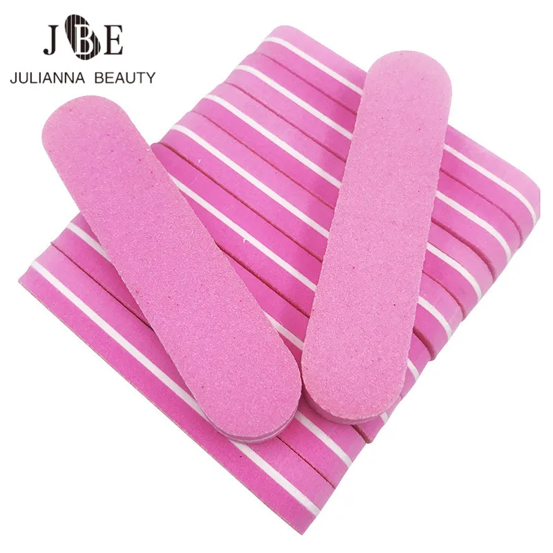 

New 50pcs/lot Nail File Manicure sets 100/180 Nail Art Sanding Buffer Block Disposable File Lima Per Unghie Files For Manicure