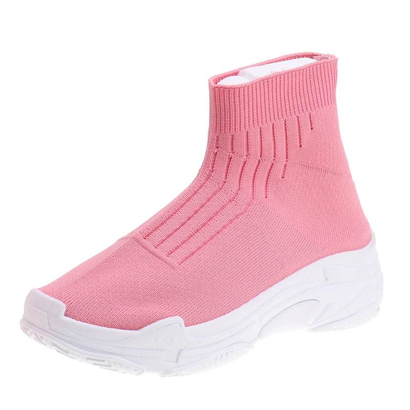 

2019 pink and orange offwhite red zapatos de muje women sneakers fashion outdoor walking shoes scok flyknit balanciaga sneakers