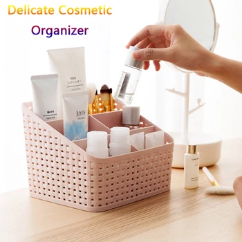 

Urijk Makeup Organizer Cosmetic Box Lipstick Jewelry Box Case Holder Display Stand Make Up Organizer Sundry Jewelry Storage Tool