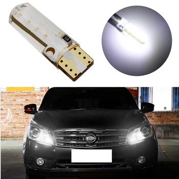 

1pcs T10 W5W WY5W 501 168 2825 Silica Gel COB LED Bulbs Silicone Shell Waterproof Auto Wedge Turn Side Lamps Car Marker Light