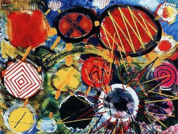 

Abstract handmade painting on oil canvas for home decor and wallpaper, gallery