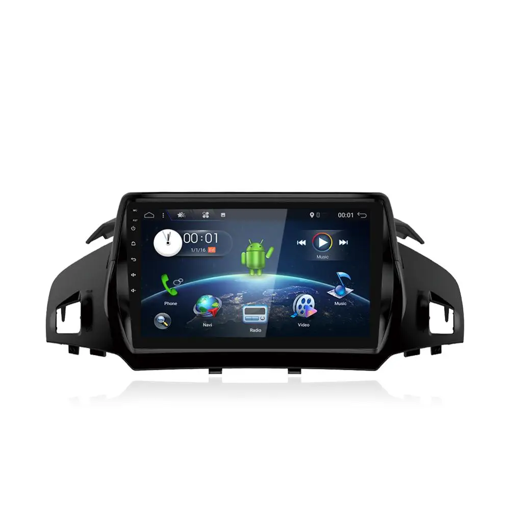 Best Android 9.0 Unit Car radio Stereo Audio GPS navigator dvd Intelligent Multimedia Player for Ford Kuga 2013 2014 2015 2016 2017 1