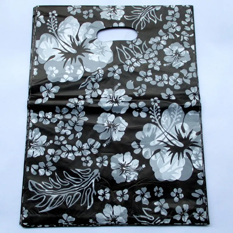 100 шт черный белый декоративный узор симпатичный узор пластиковая подарочная упаковка сумки 40*30cm154042