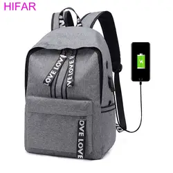 HIFAR 2018 Anti-theft рюкзак Для мужчин Для женщин рюкзаки обязанности USB ноутбука Дизайн мужской рюкзак путешествия для школы мешок для девочек