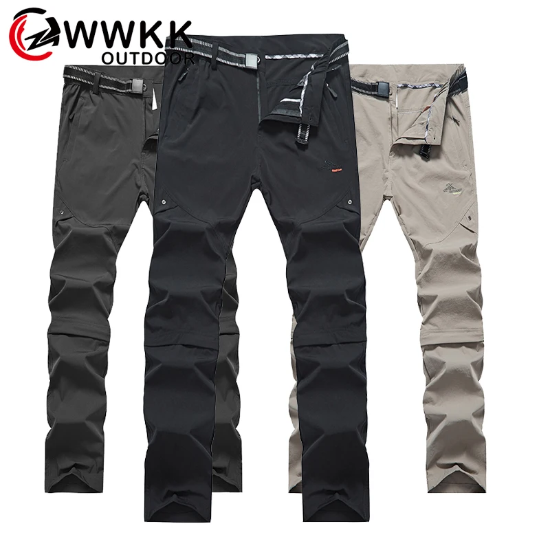 

WWKK Summer Hot Season Hiking Pants Trekking Fishing Camping Climb Run Trousers Quick Dry Waterproof Outdoor Pants senderismo