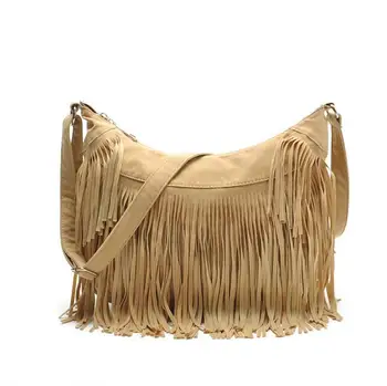 

071817 newhotstacy bag women fashion tassel single shoulder cross body bag