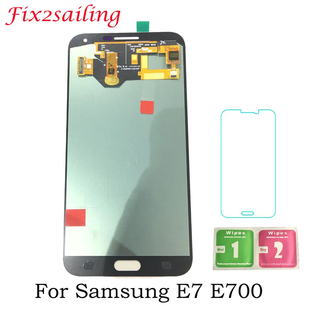

5.5inch Super Amoled LCD Display For Samsung Galaxy E7 E700 E700F E7000 E7009 LCDS Display Touch Screen Digitizer Assembly