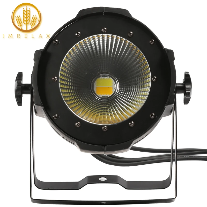 

IMRELAX High Power 100w COB LED Par Light Double Color Warm White DMX LED Par Stage Party Light