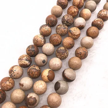 

Wholesale 6/8/10mm Natural Stone Bead Picture Howlite Loose Stone Beads For Making Bracelet DIY