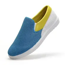 Nice New Men Casual Shoes Summer Air Mesh Breathable Flat Comfort Men Shoes Chaussure Homme Fashion Men Loafers Zapatos