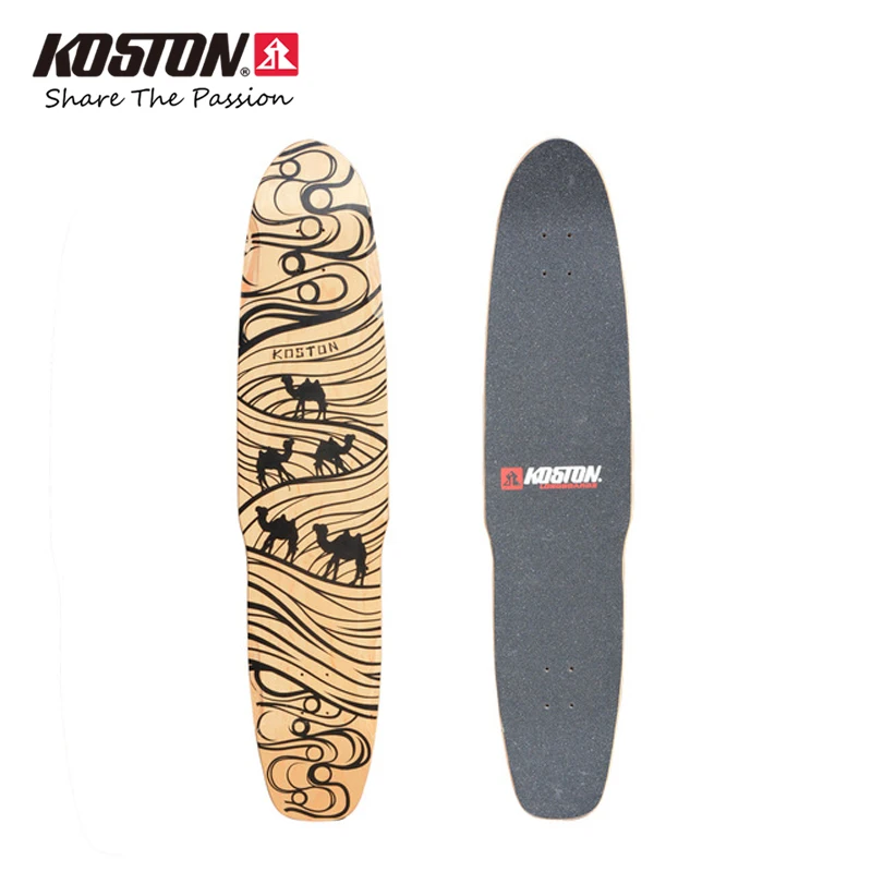 Koston pro танцевальный стиль longboard палуба с 8ply канадский клен ламинированный, 44 дюймов скейтборд палубы для совета прогулки назначения