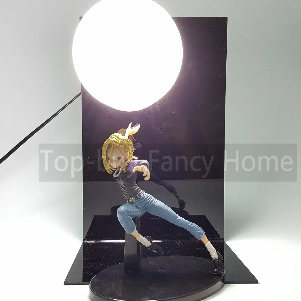Dragon Ball Z Action Figures Toys Android 18 DIY Genki damaSpirit Bomb Anime Dragonball Esferas Del Dragon+Bulb+Base | Игрушки и хобби