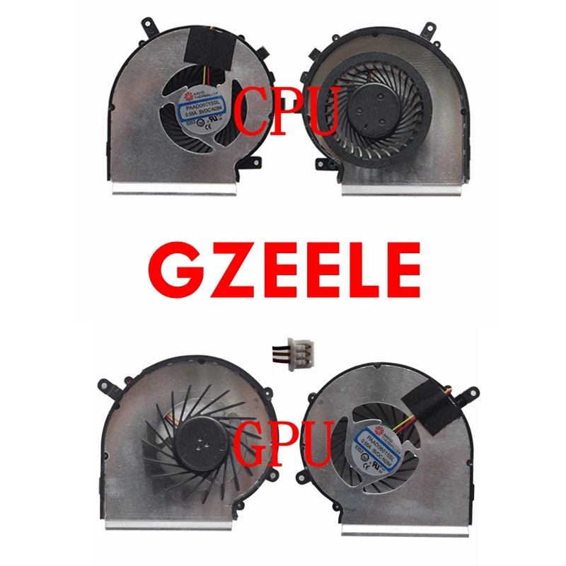 GZEELE جديد مروحة تبريد كمبيوتر محمول ل MSI GE62 MS-1795 GE72 PE60 PE70 GL62 GL72 GP62 GP72 PE60 PE70 سلسلة محمول PAAD06015SL