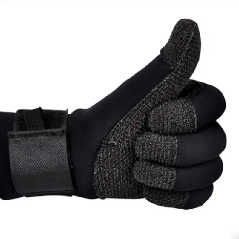 yonsub 3mm Anti-Slip Neoprene Five Finger Warm Gloves for Diving Snorkeling Paddling Surfing Kayaking Canoeing Spearfishing Skiing 