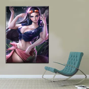 

Home Decoration Modular Pictures 1 Panel Wall Art One Piece Animation Sexy Nico Robin Canvas Painting Prints Background Frame