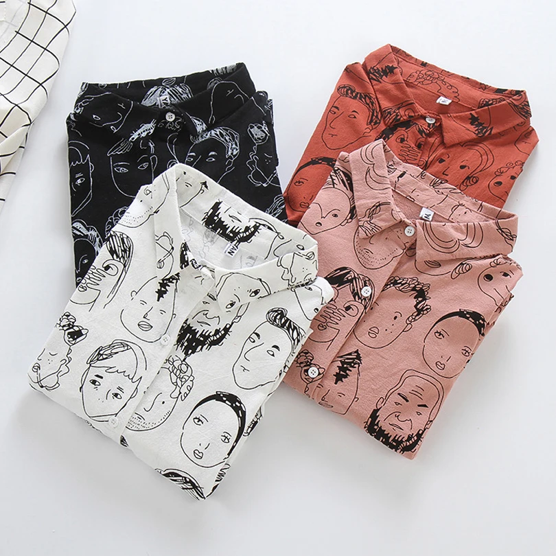 Женские летние блузки с героями мультфильмов винтажная женская рубашка длинными