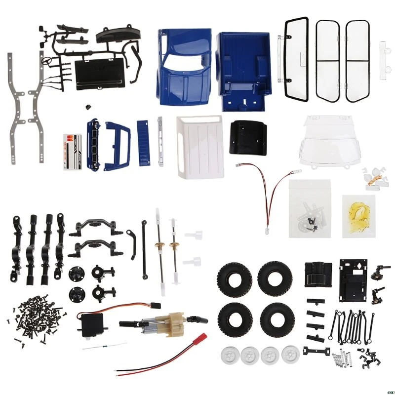  WPL C24 2.4G DIY RC Car KIT 4WD Remote Control Crawler Off-road Buggy Moving Machine Kids Toys