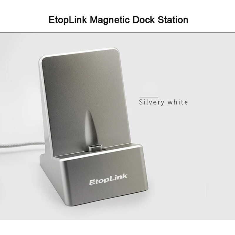 EtopLink ED1 магнитное зарядное устройство настольное Micro USB Type c Универсальная док