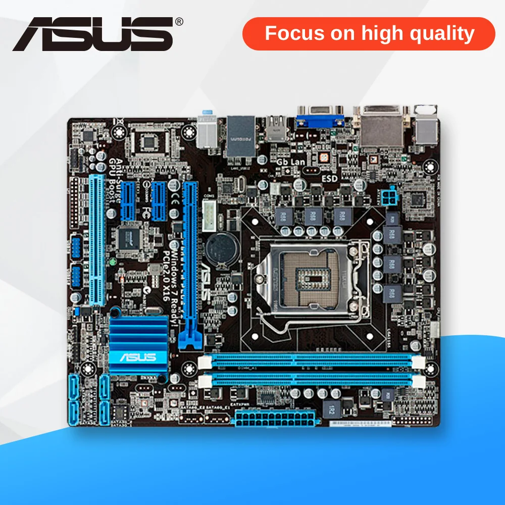 Здесь продается  Asus P8H61-M PLUS V2 Desktop Motherboard H61 Socket LGA 1155 i3 i5 i7 DDR3 16G uATX On Sale  Компьютер & сеть