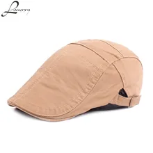 Lanxxy новые хлопковые мужские шапки-береты регулируемые шапки повседневные Boina плоская шляпа унисекс