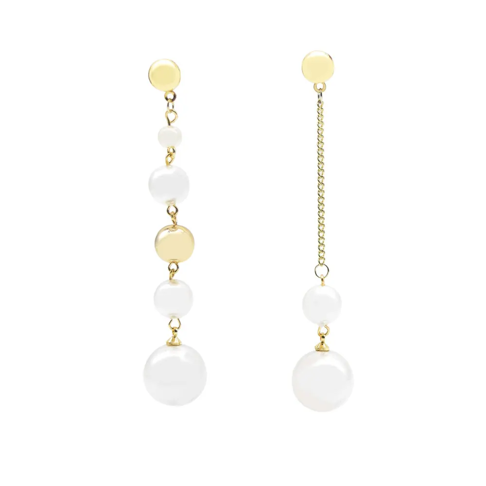 Elegant Simulated Pearl Balls Long Earrings For Women Fashion Jewelry