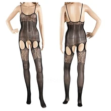 IMC Coveralls Stockings Sexy Jacquard Corset Net Clothing Temptation Fishnet Stockings