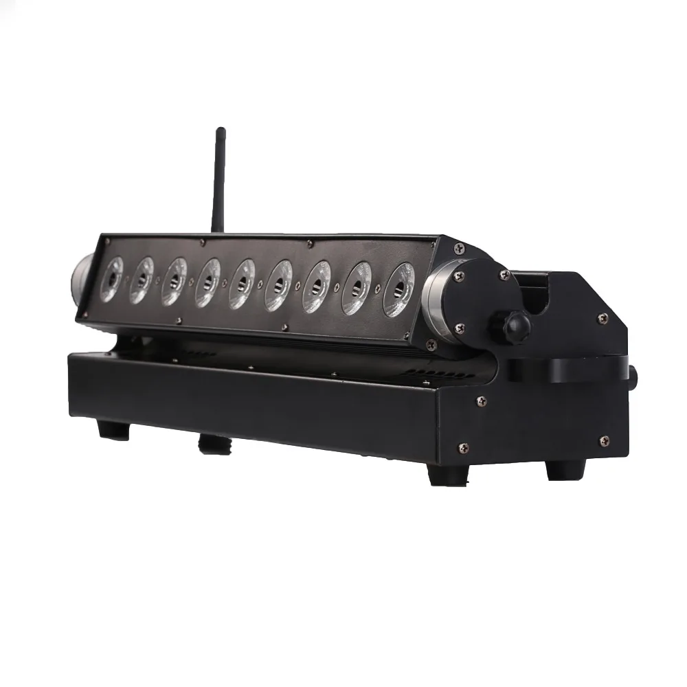 

Rasha New Arrival 2.4G 9*15W RGBAW 5in1 Chargeble Powered Wireless DMX512 LED Wall Washer Light Stage Wall Light 110-260V