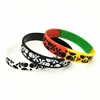 3PCS New Casual Skull Silicone Wristband 3 Colors Sports Rubber Bracelets&Bangles Hiphop Skeleton Charm Armbands Gifts SH272