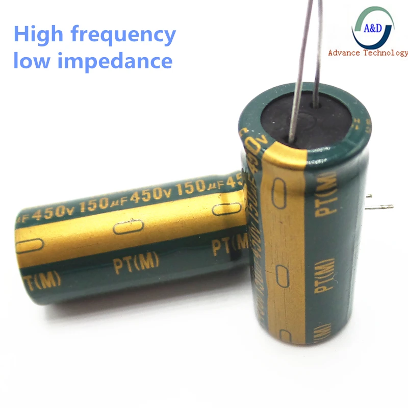 

10~20pcs/lost 450v 150UF high frequency low impedance 18*30mm 20% RADIAL aluminum electrolytic capacitor 150000NF 450v150uf