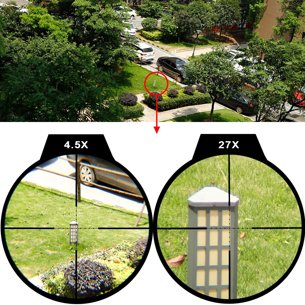 Ohhunt LR 4,5-27x50 SFIR охотничий прицел Mil Dot стекло травленая сетка Красное освещение боковая параллакса башенки Блокировка сброса прицел