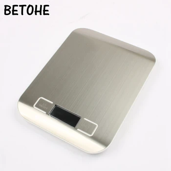 

BETOHE 5kg *1g Precise household kitchen stainless steel scale electronic food baking scale Mini weighing scales