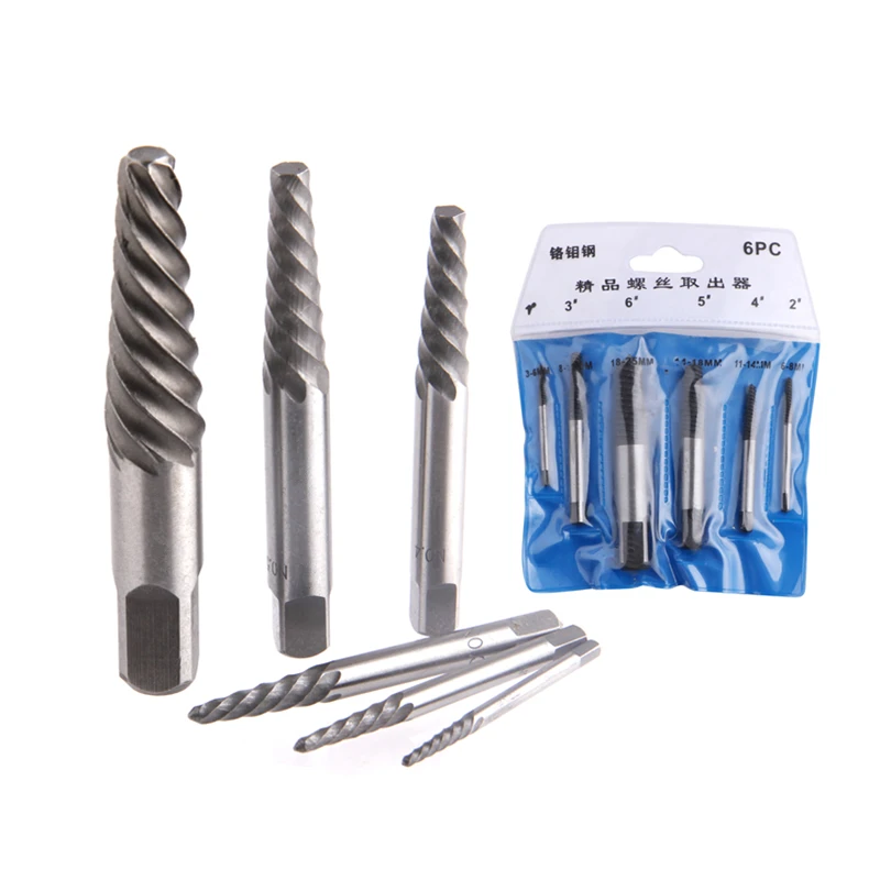 Screw Extractor Drill Bits Guide Set Damaged Broken Bolt Easy Out